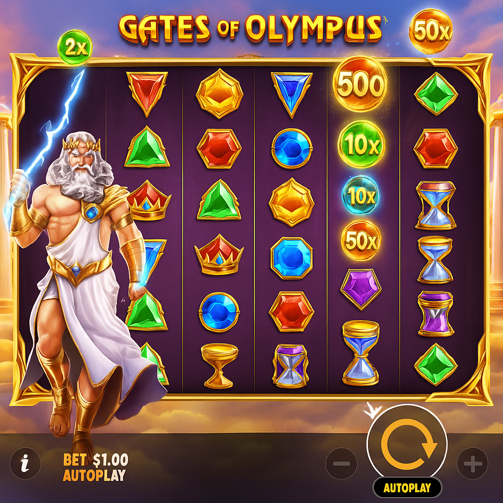 CasPrive - Gates of Olympus Slot - Puissance de Zeus
