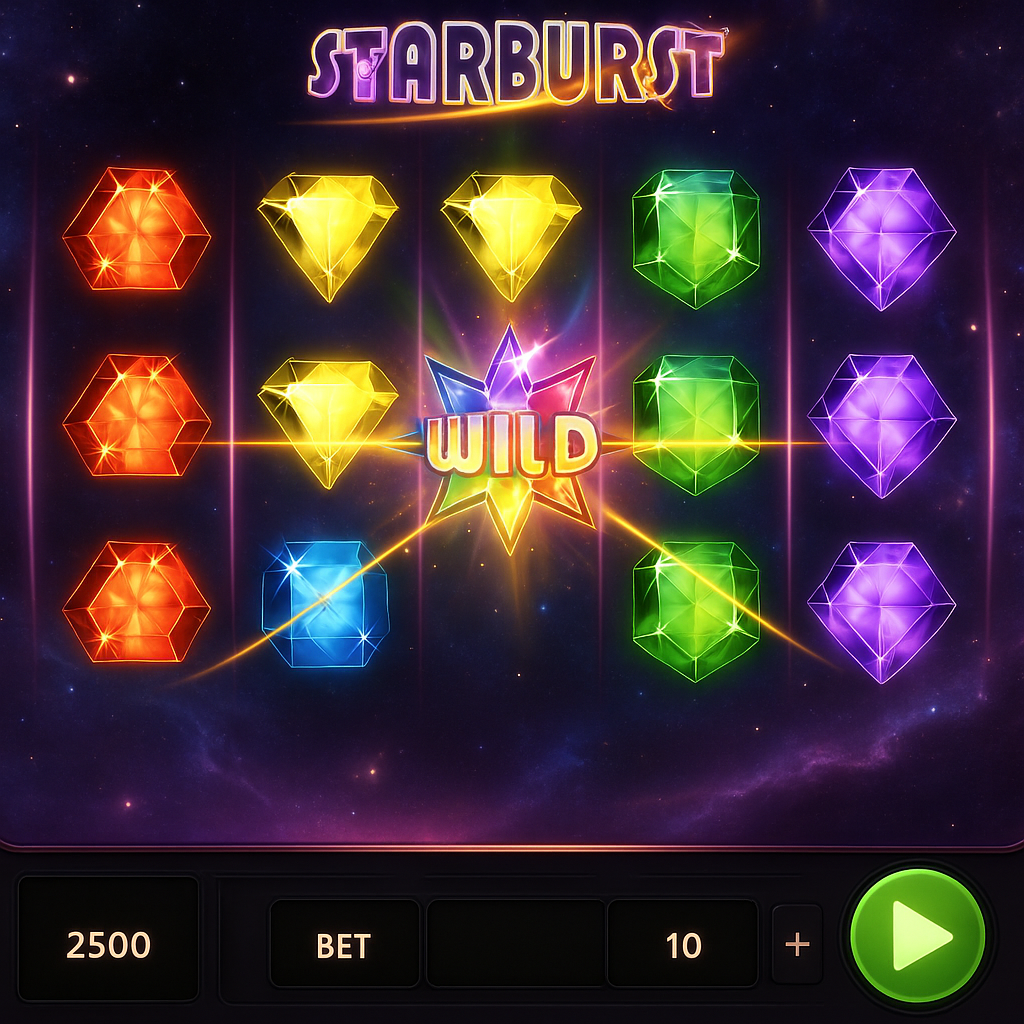 CasPrive - Starburst Slot Game - NetEnt